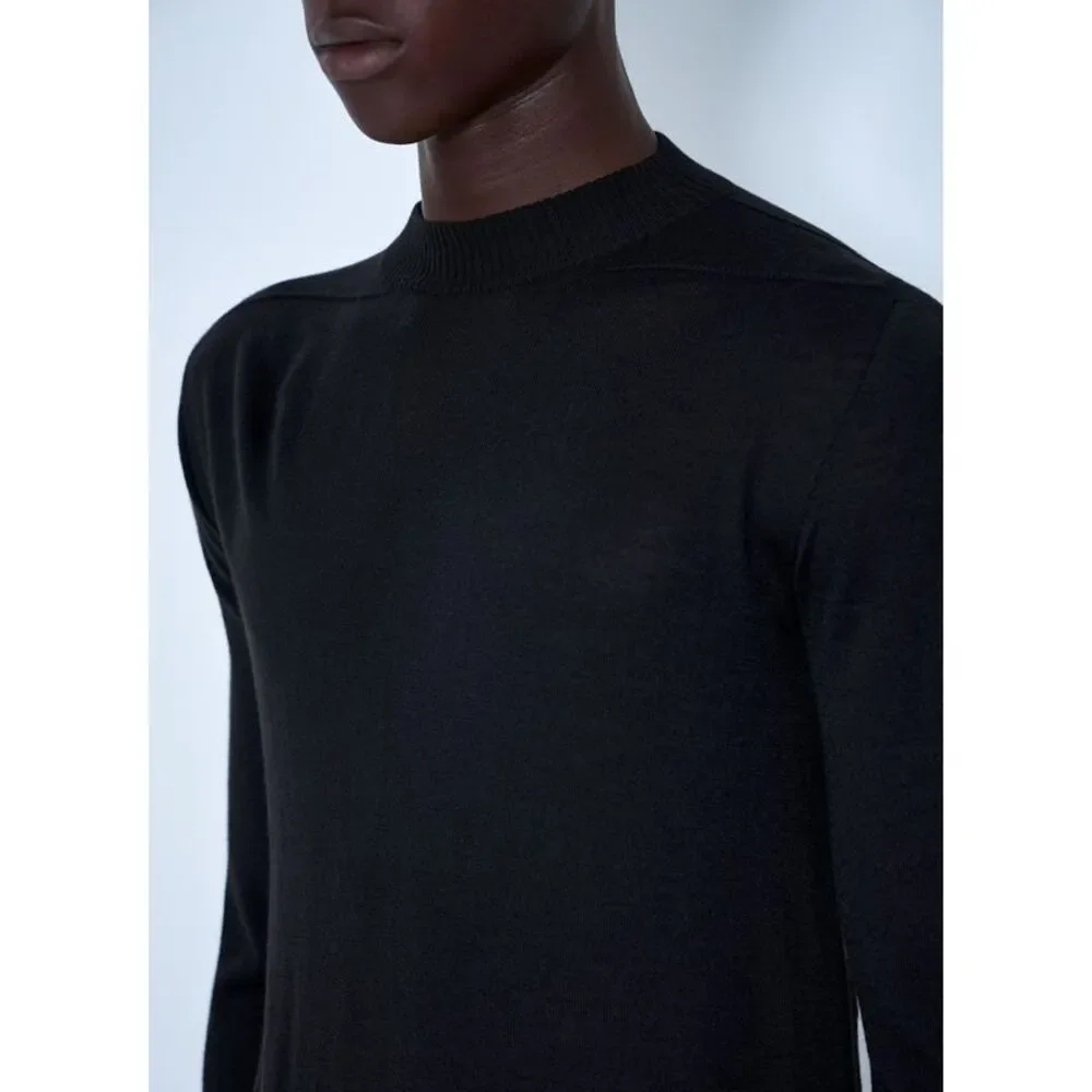 Rick Owens Men Fine Knit Crewneck Sweater